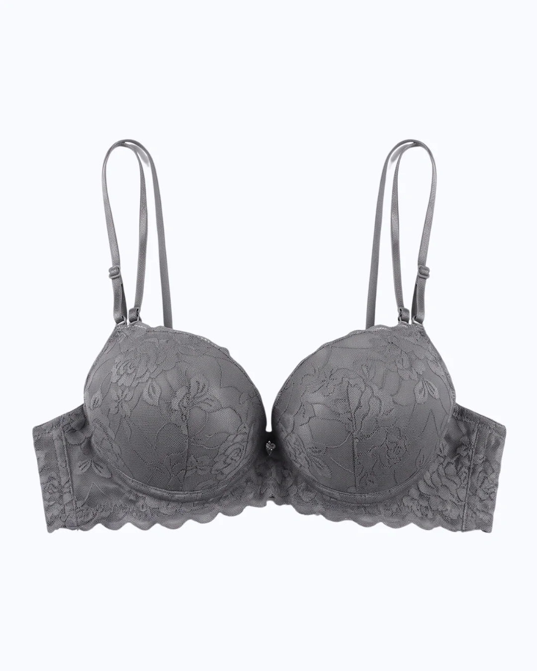 Padded Push-up Bra - Rose - Grey