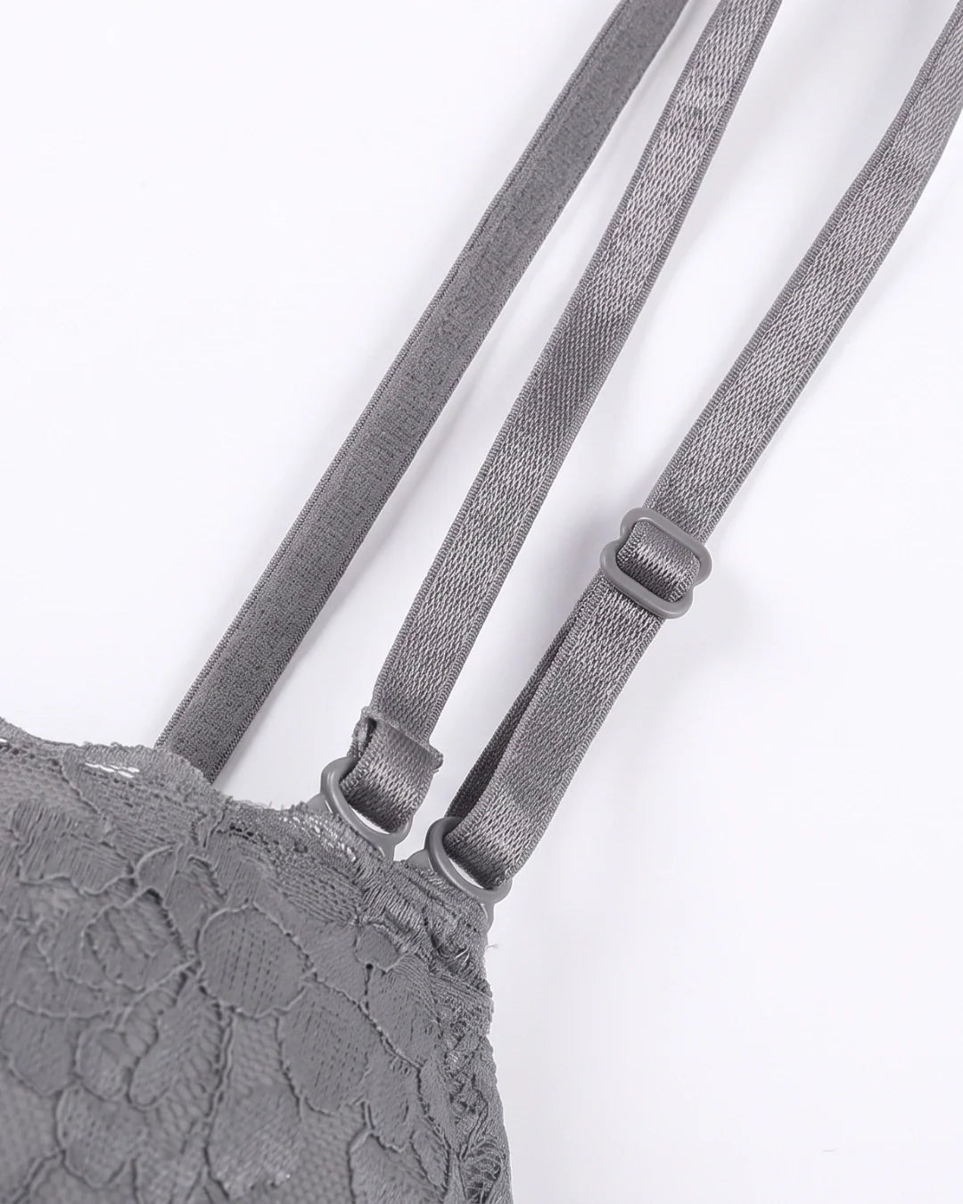 Padded Push-up Bra - Rose - Grey