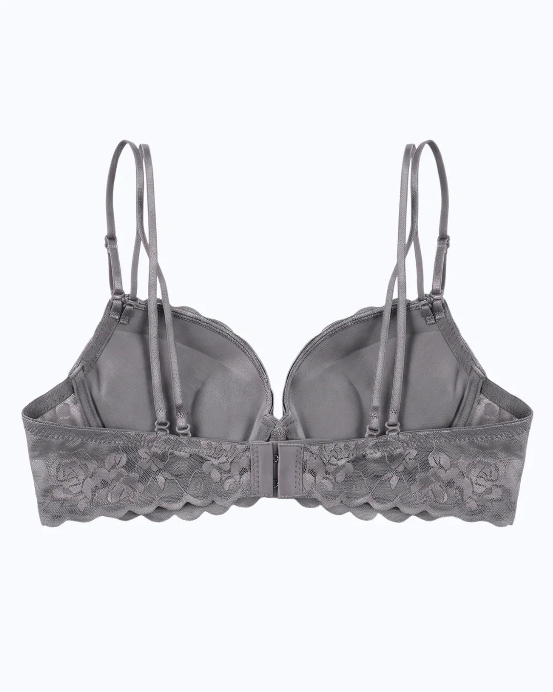 Padded Push-up Bra - Rose - Grey