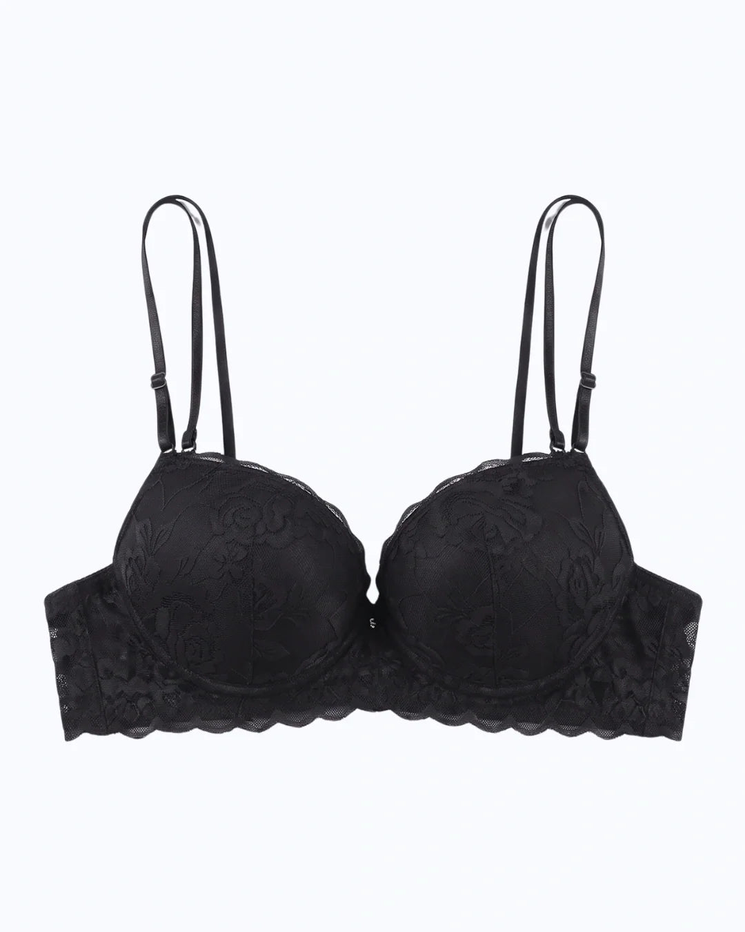 Padded Push-up Bra - Rose - Black