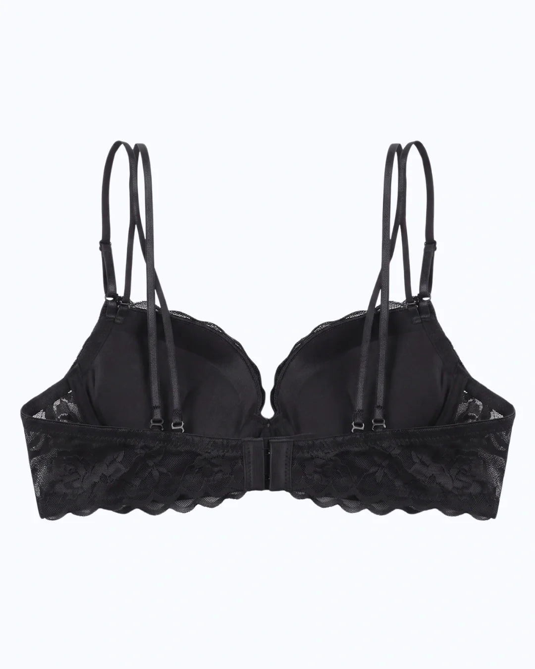 Padded Push-up Bra - Rose - Black