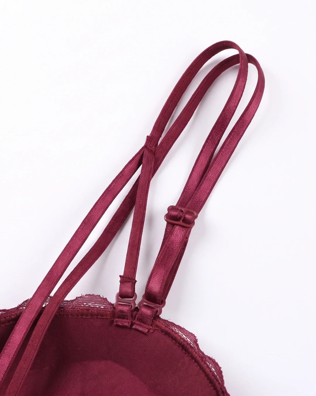 Padded Push-up Bra - Rose - Maroon