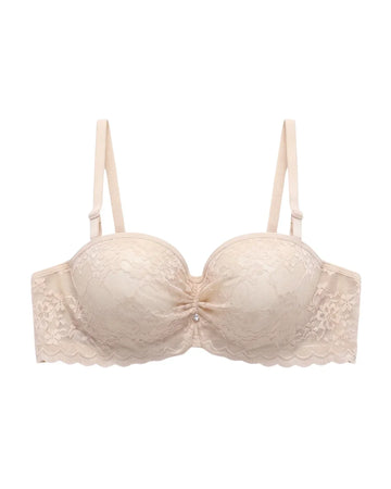 Padded Underwired Push-up Bra - Flowia - Skin