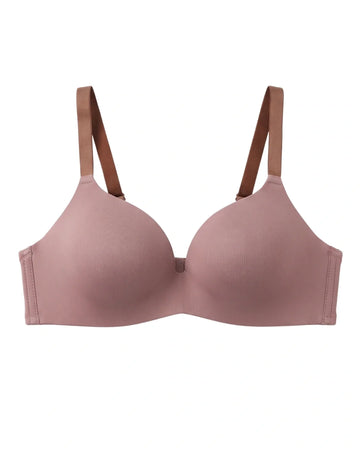 Padded Non Wired T-Shirt Bra - Nancy - Brown