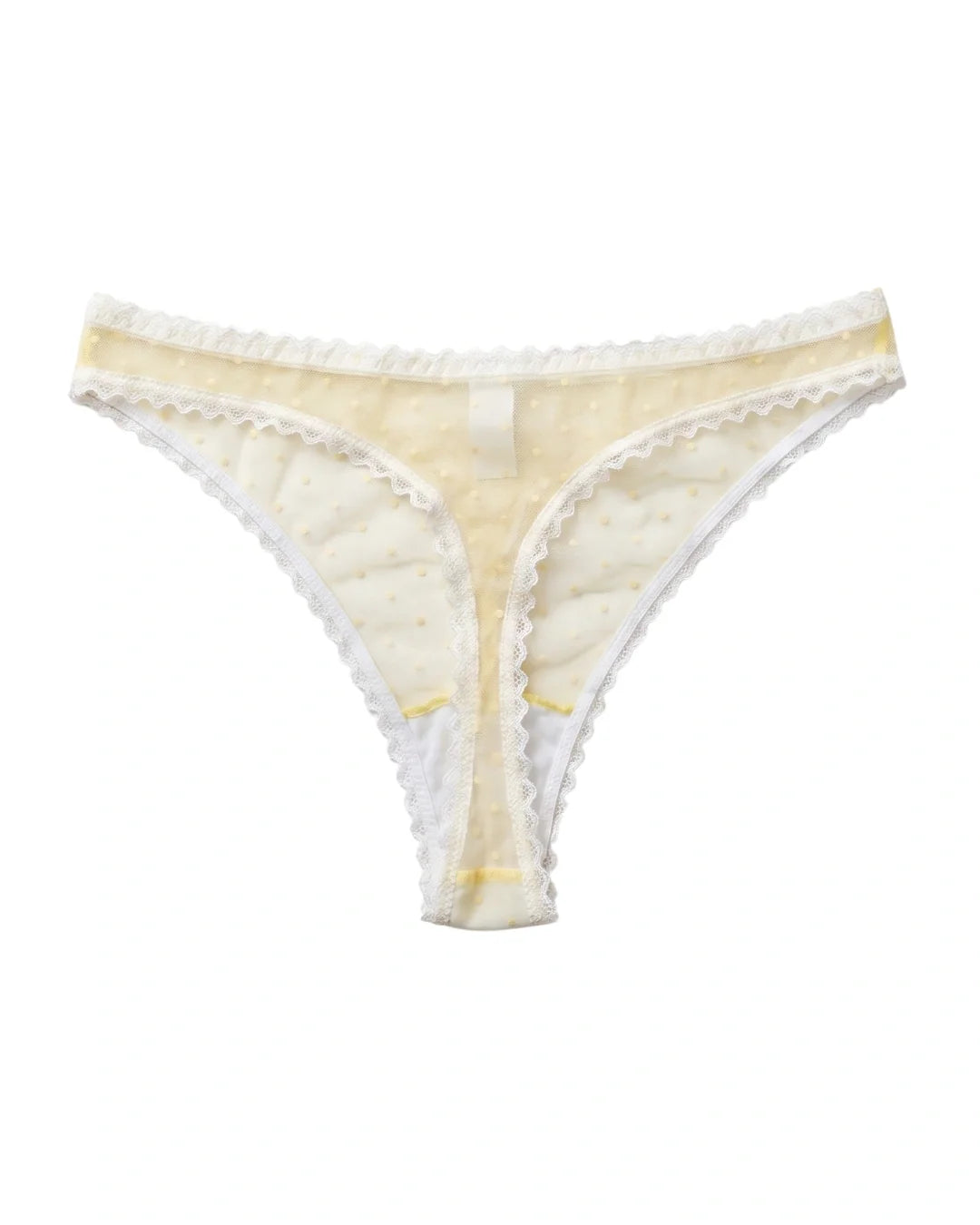 Non Padded Underwired Bra Set - Dot Mesh