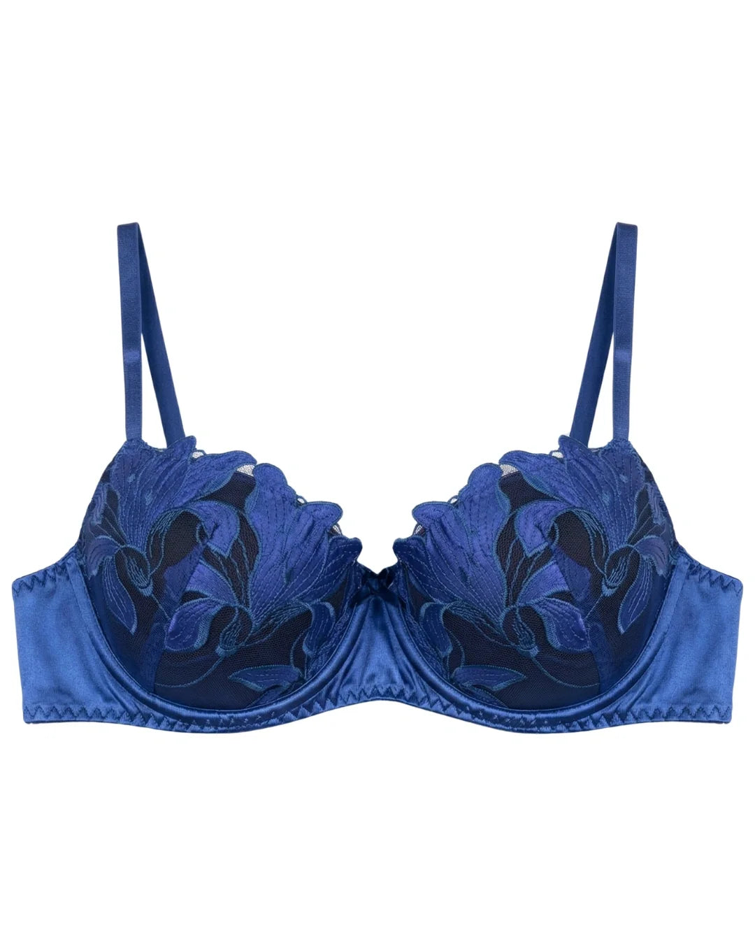 Padded Bra Set - Sapphire Bloom - Blue
