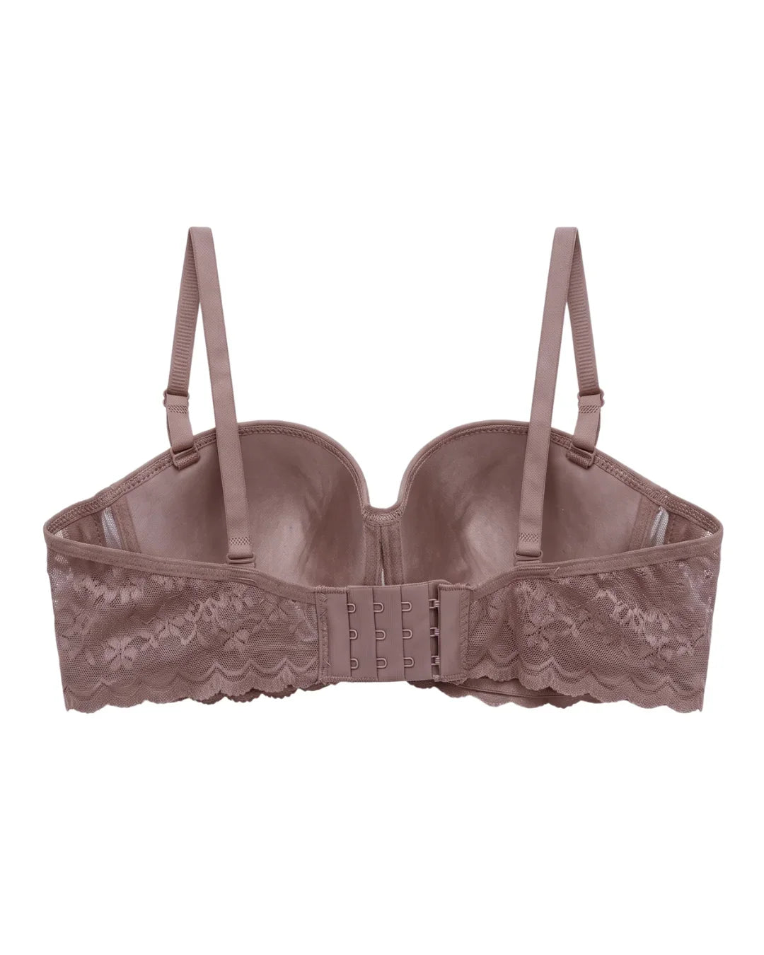 Padded Underwired Push-up Bra - Flowia - Brown
