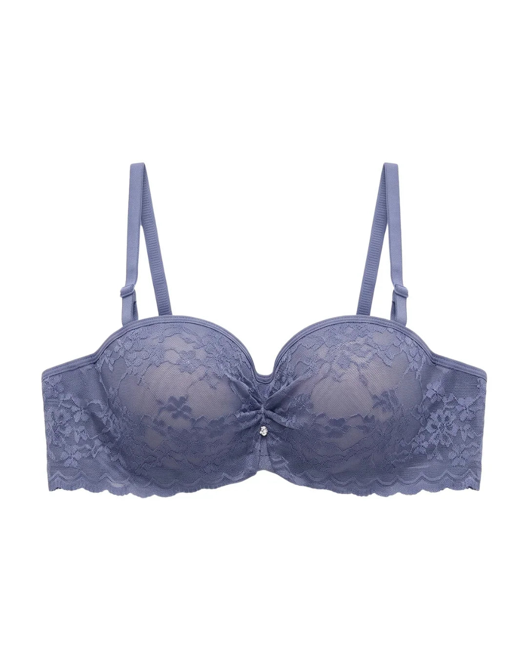 Padded Underwired Push-up Bra - Flowia - Grey