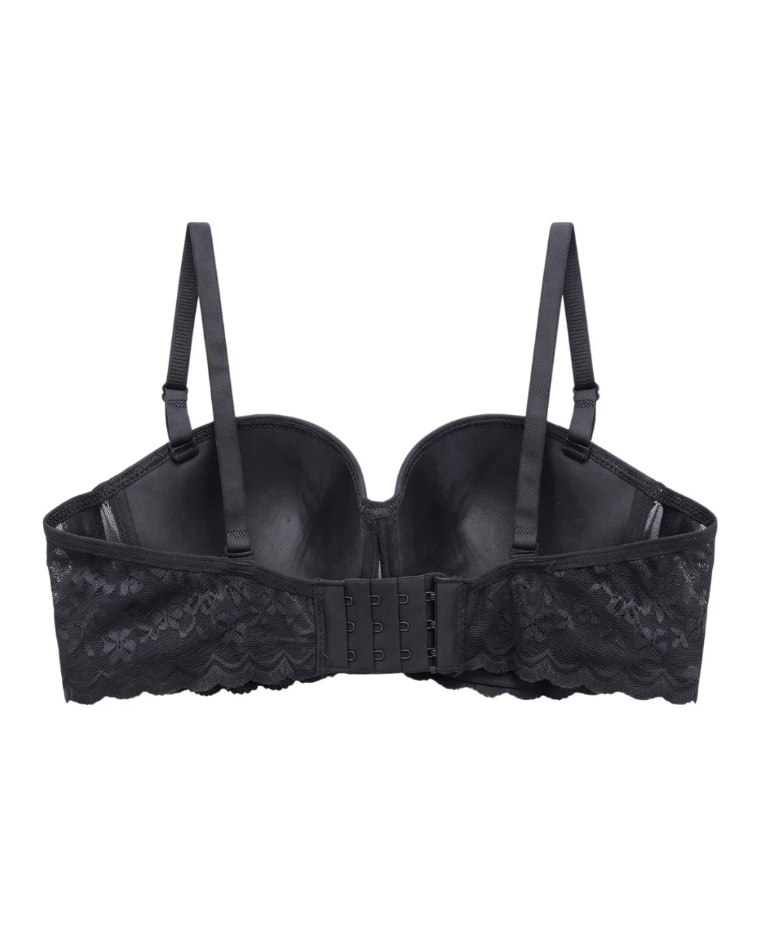 Padded Underwired Push-up Bra - Flowia - Black