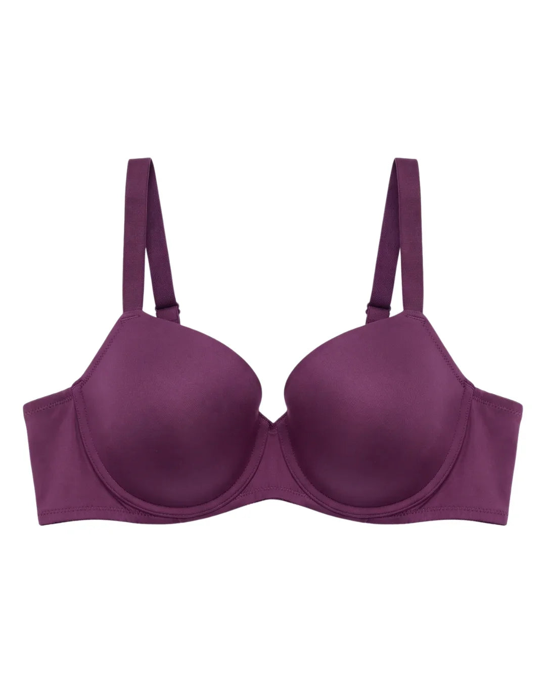 Padded Wired Push-up Bra - Selene - Dark Purple