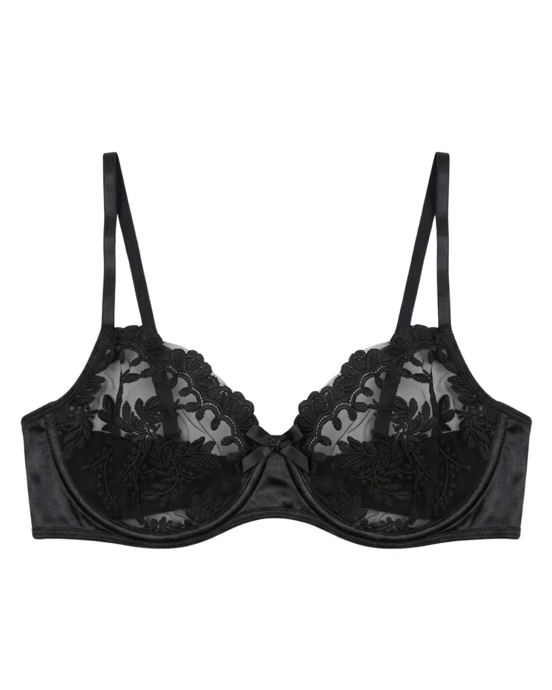 Non Padded Bra Set - Serenade - Black