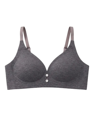 Seamless Padded Bra - Rina - Charcoal
