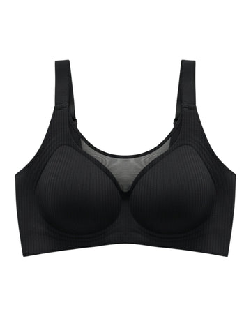Padded Seamless Ease Bra - Black