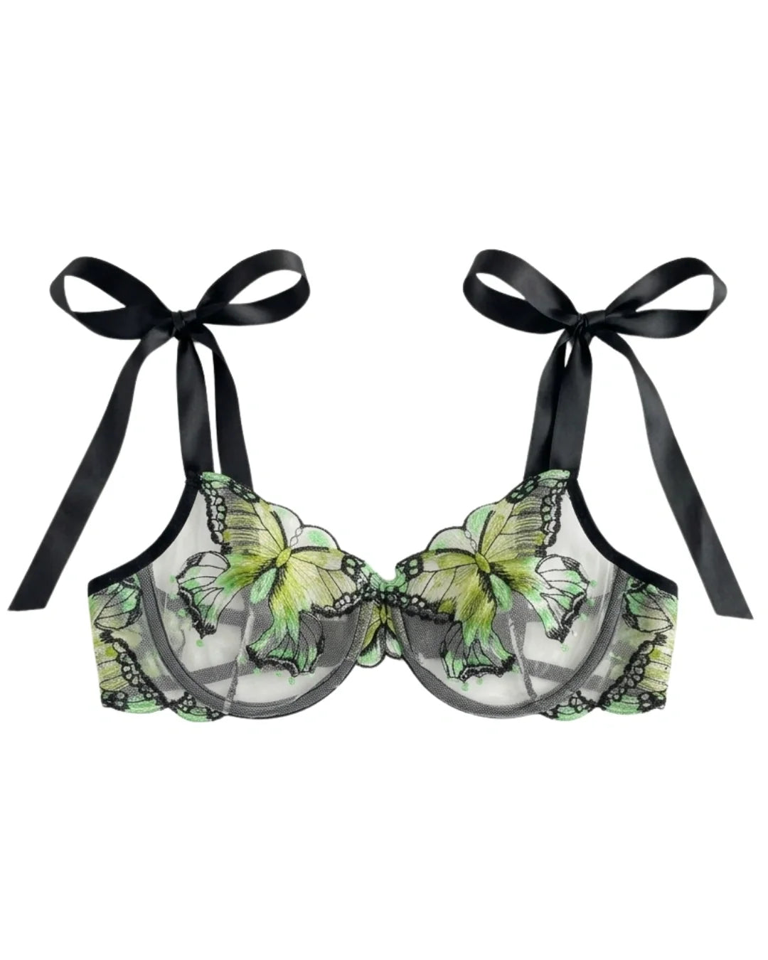 Non Padded Bra Set - Orlisse - Green