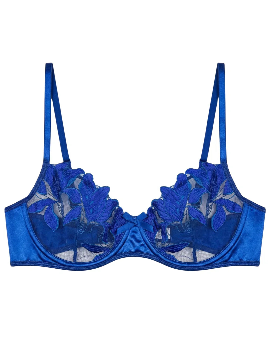 Non Padded Bra Set - Petal Luxe - Blue