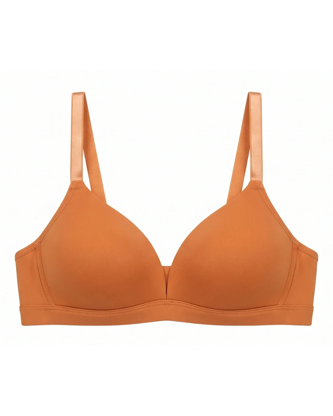 Light Padded Non-Wired T-Shirt Bra - Millie - Rust