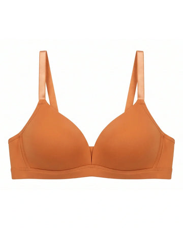 Light Padded Non-Wired T-Shirt Bra - Millie - Rust