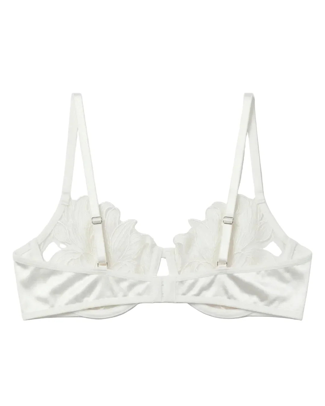 Non Padded Bra Set - Roselle Bloom - White