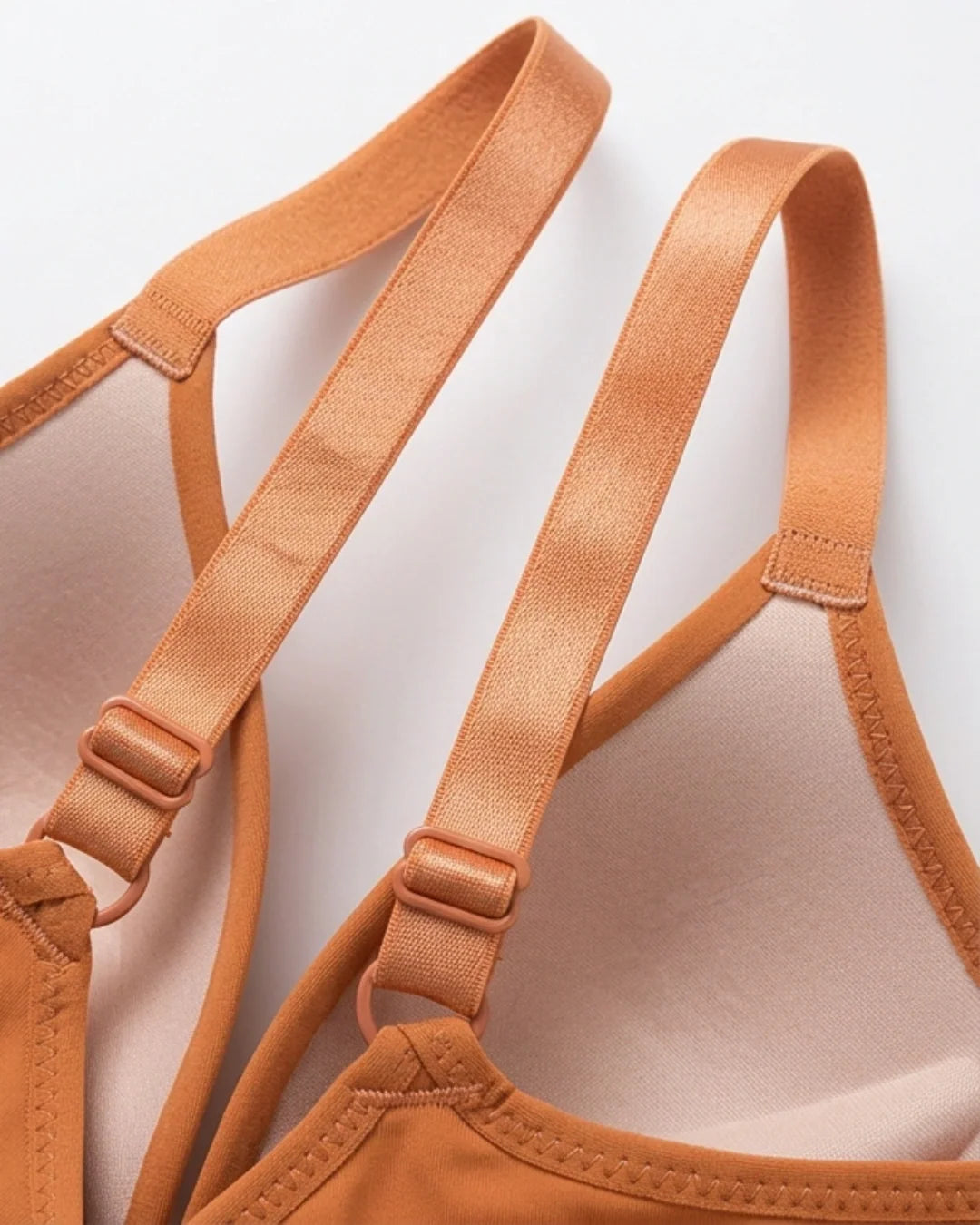 Light Padded Non-Wired T-Shirt Bra - Millie - Rust
