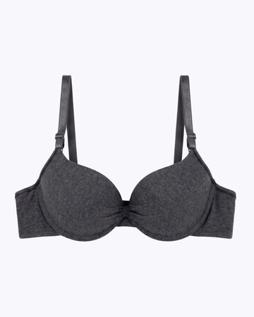 Padded Push-up Bra - Lyra - Charcoal