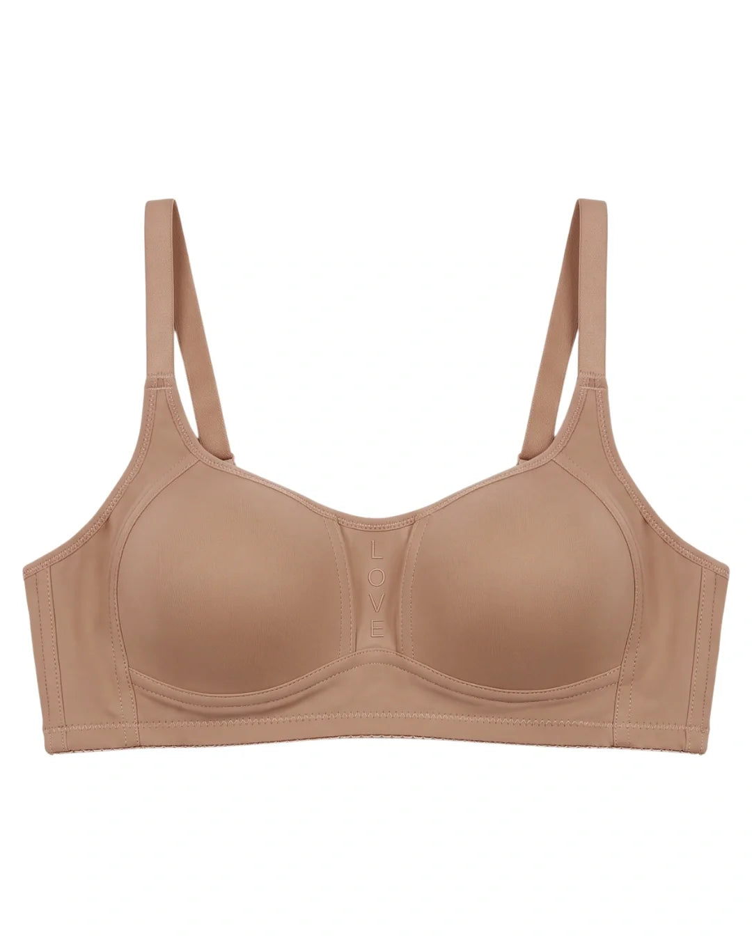 Light Padded Non-Wired T-Shirt Bra - Leo - Dark Skin