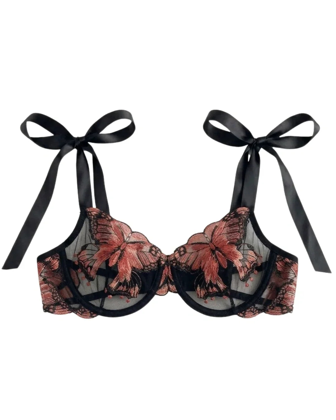 Non Padded Bra Set - Orlisse - Pink