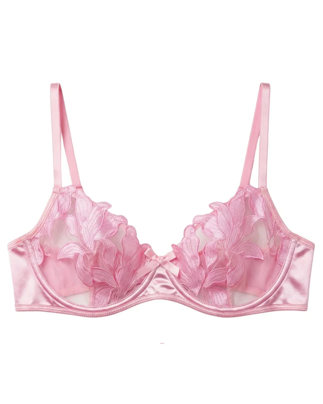 Non Padded Bra Set - Petal Luxe - Pink