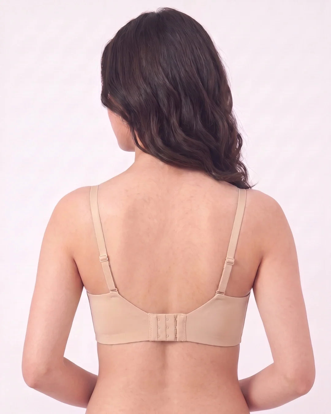 Seamless Non Wired Pushup T-Shirt Bra - Lisa - Skin