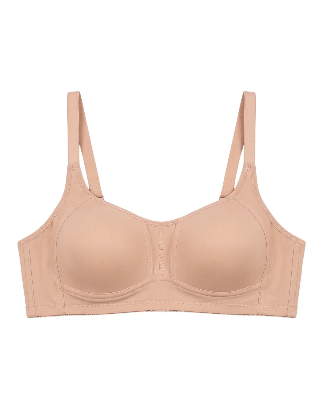 Light Padded Non-Wired T-Shirt Bra - Leo - Skin