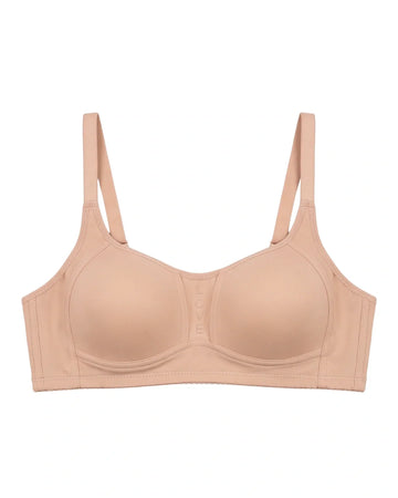 Light Padded Non-Wired T-Shirt Bra - Leo - Skin