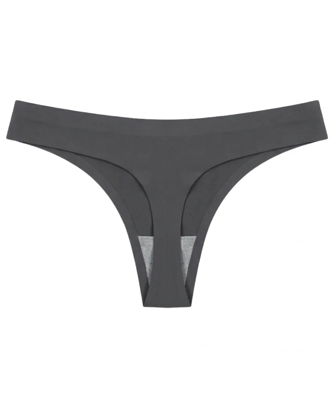 Seamless Thong  - Scarlet - Grey