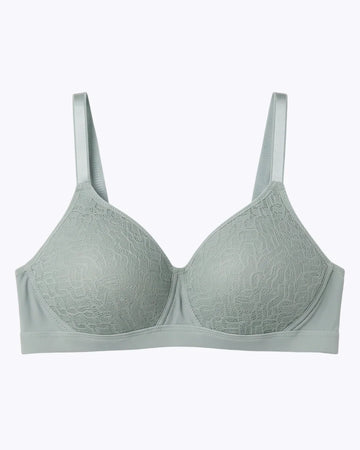 Light Padded Non-Wired T-Shirt Bra - Elysia - Green