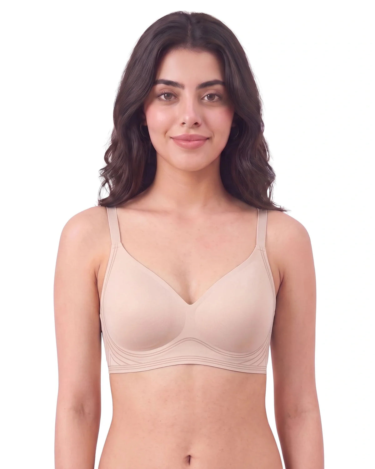 Seamless Padded Bra - Nurva Light Grey