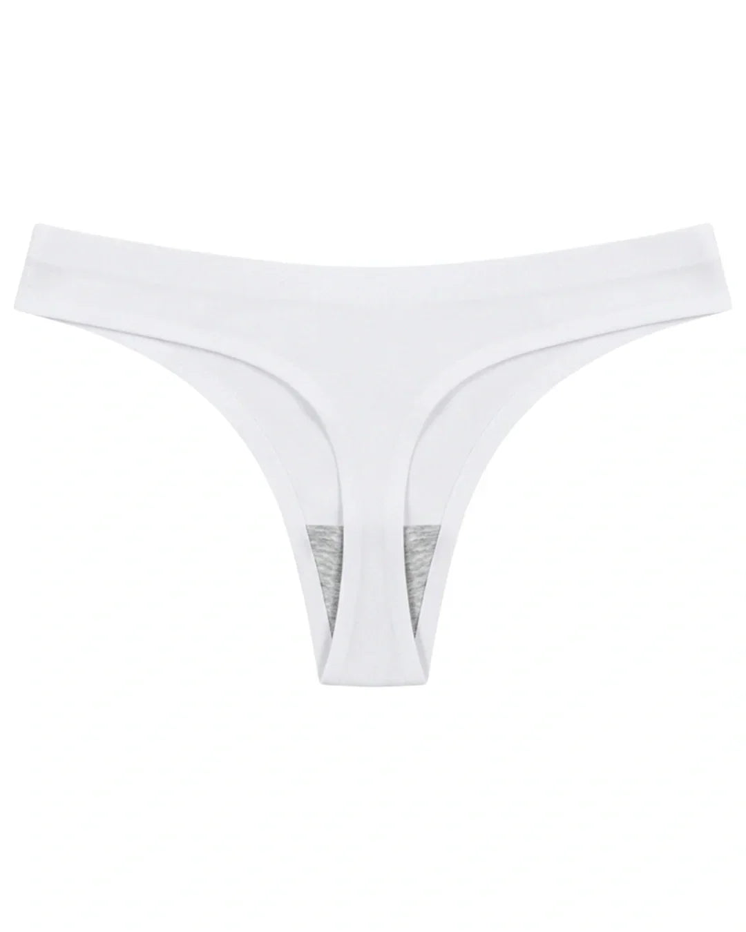 Seamless Thong  - Scarlet - White