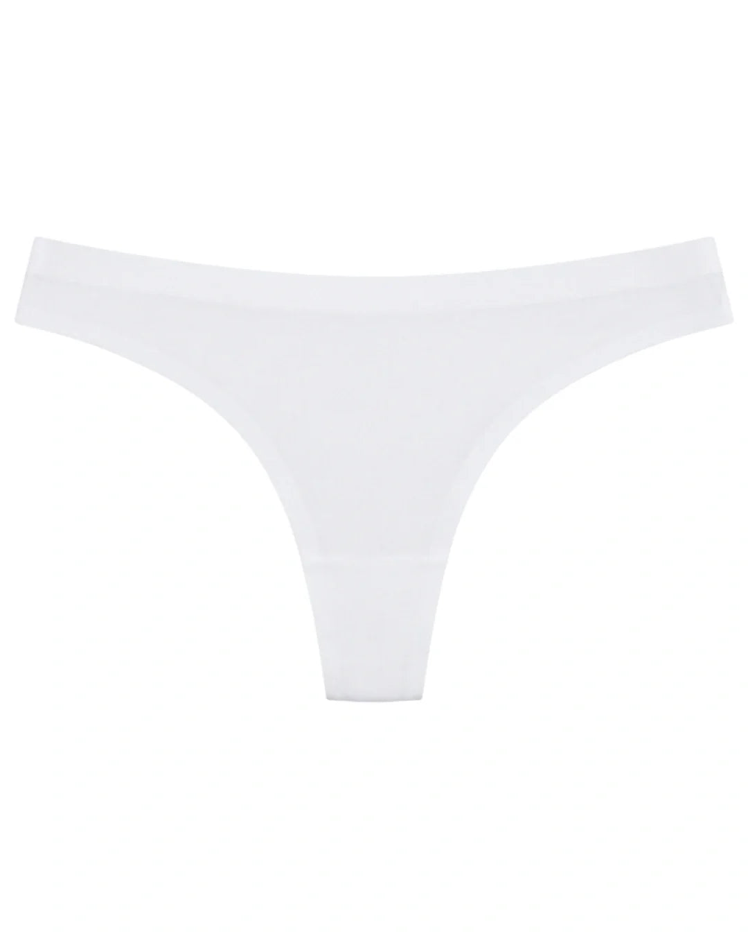 Seamless Thong  - Scarlet - White