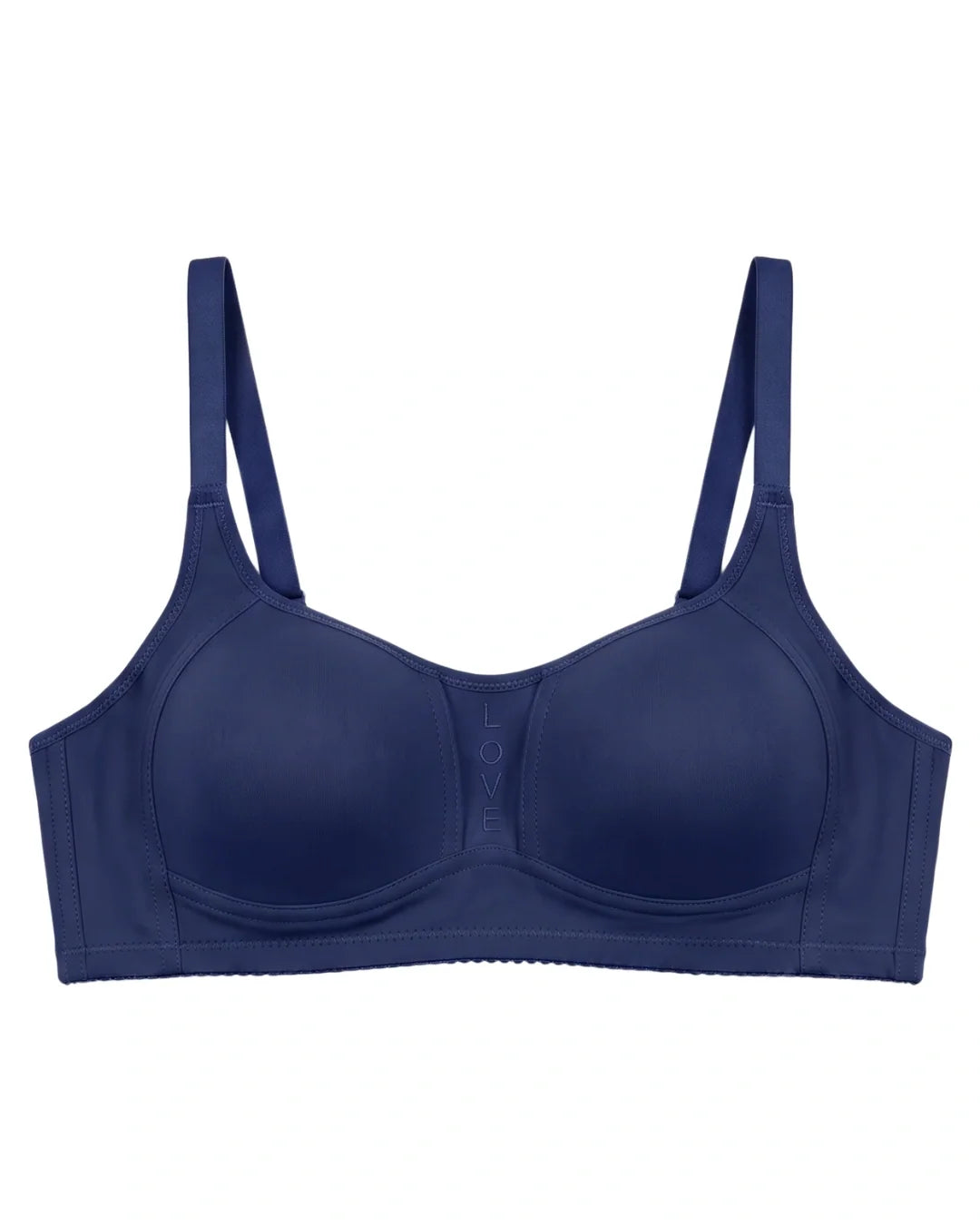 Light Padded Non-Wired T-Shirt Bra - Leo - Blue