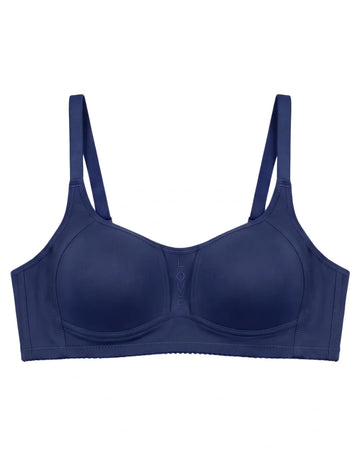Light Padded Non-Wired T-Shirt Bra - Leo - Blue