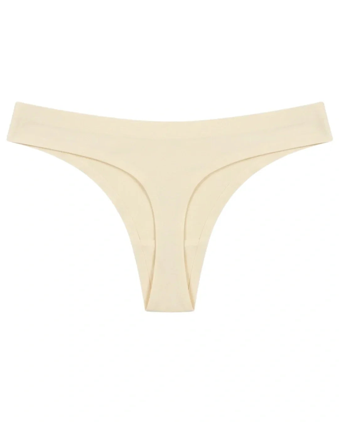 Seamless Thong  - Scarlet - Cream