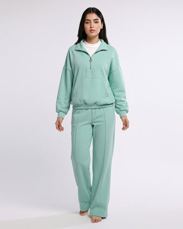 Fleece Tracksuit -Soft Flex - Aqua