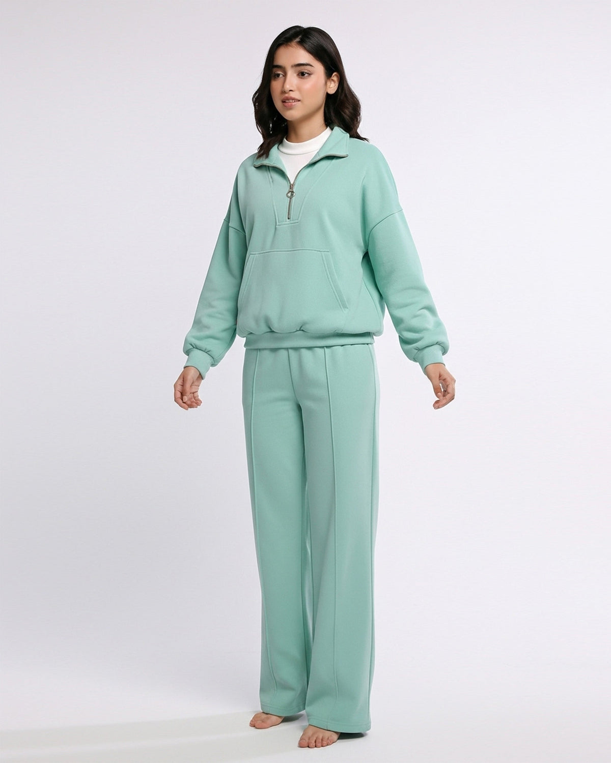Fleece Tracksuit -Soft Flex - Aqua