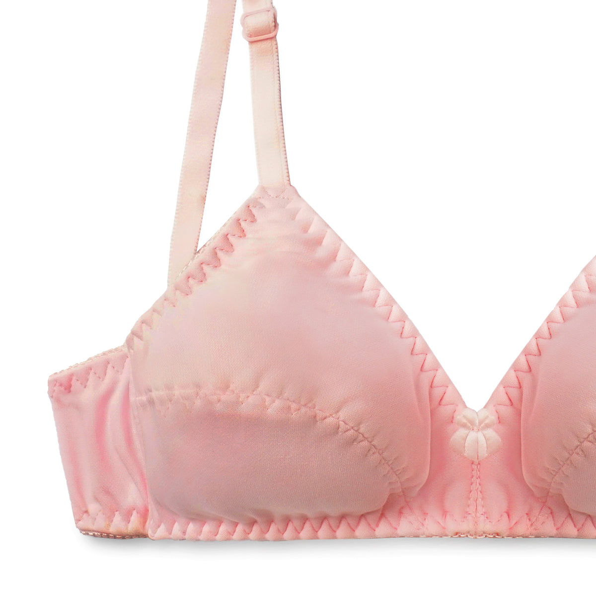 Padded Luxe Single Padded Wireless Bra Pink