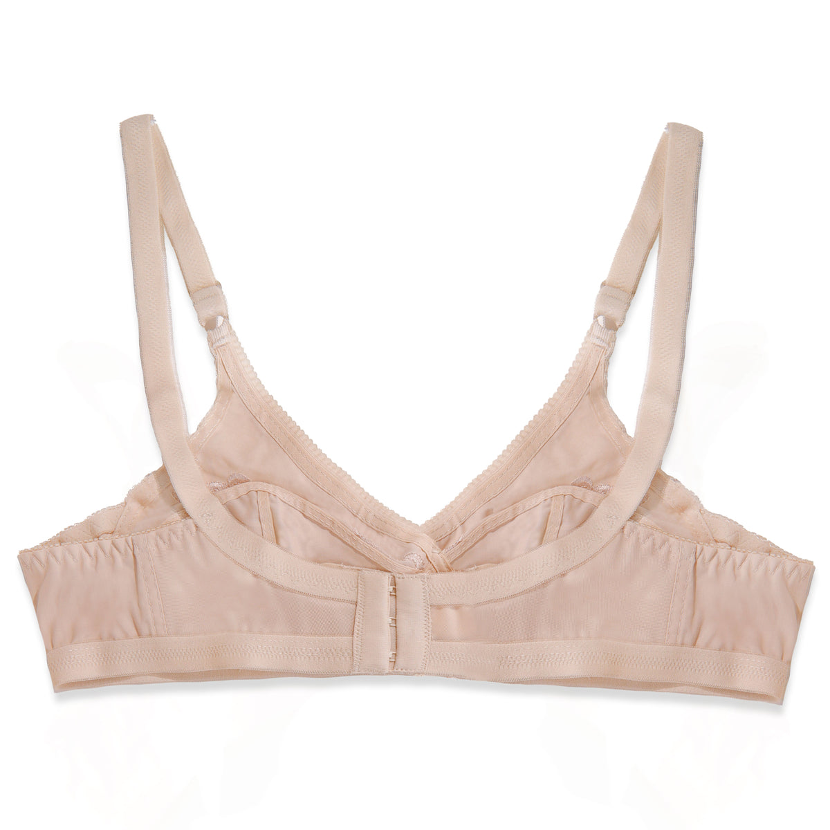 Embroidered Weave Non Padded Wireless Bra Skin