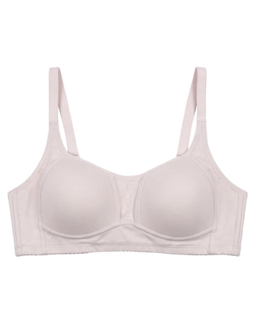 Light Padded Non-Wired T-Shirt Bra - Leo - Ash White
