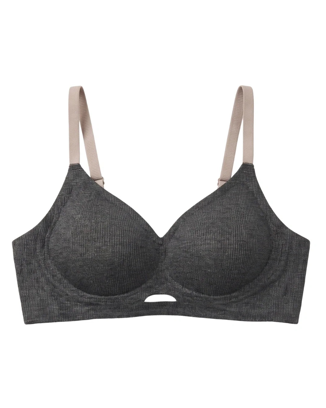 Seamless Padded Bra - Vinoa - Charcoal