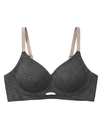 Seamless Padded Bra - Vinoa - Charcoal