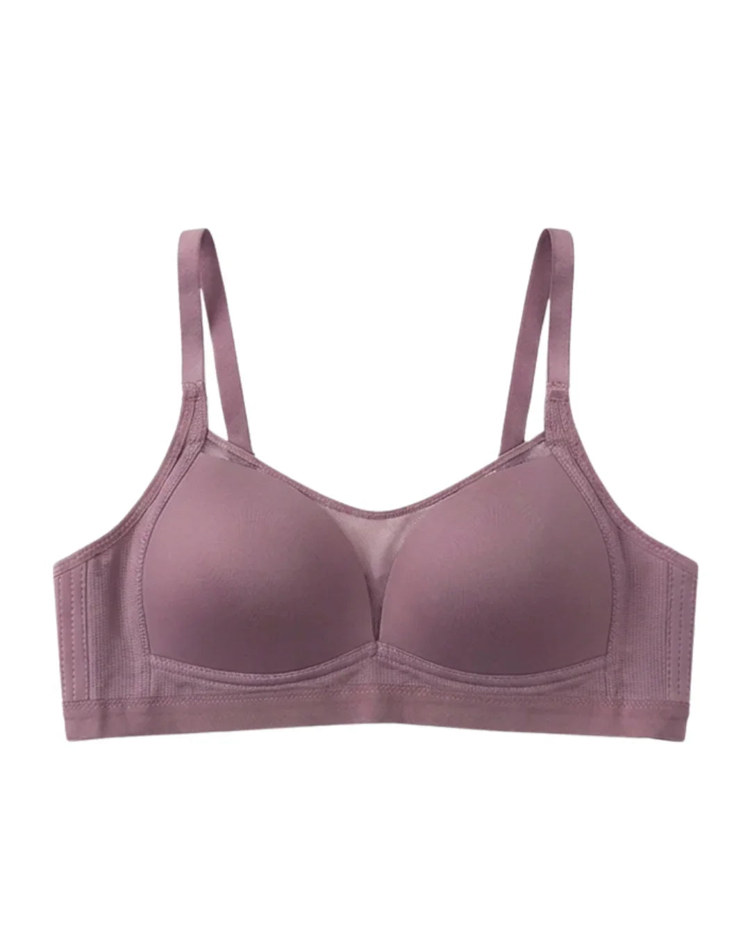 Light Padded Non-Wired T-Shirt Bra - Belle - Light Purple