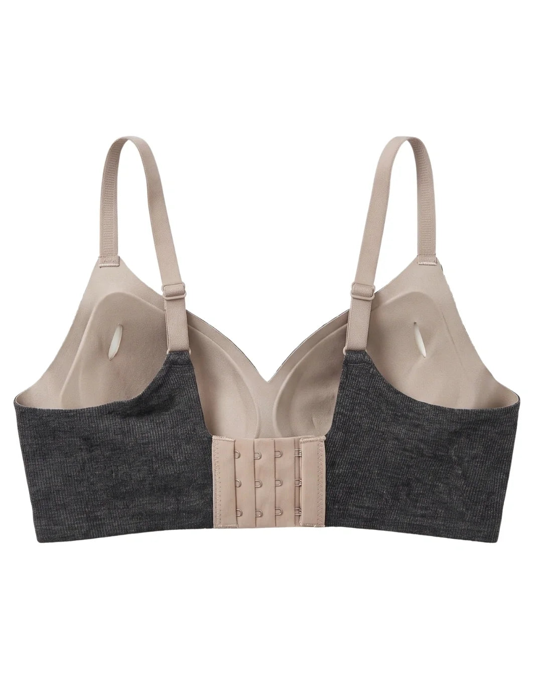Seamless Padded Bra - Vinoa - Charcoal