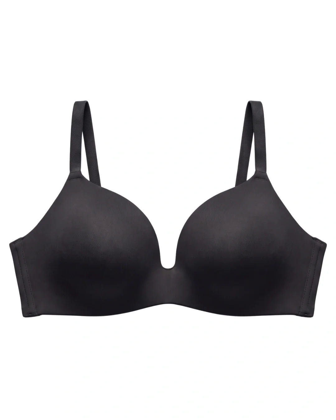 Non Wired Single Padded T-Shirt Bra - Elle - Black