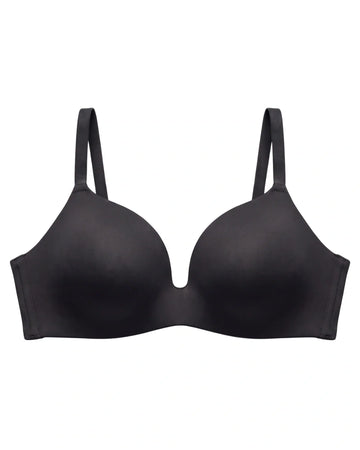 Non Wired Single Padded T-Shirt Bra - Elle - Black