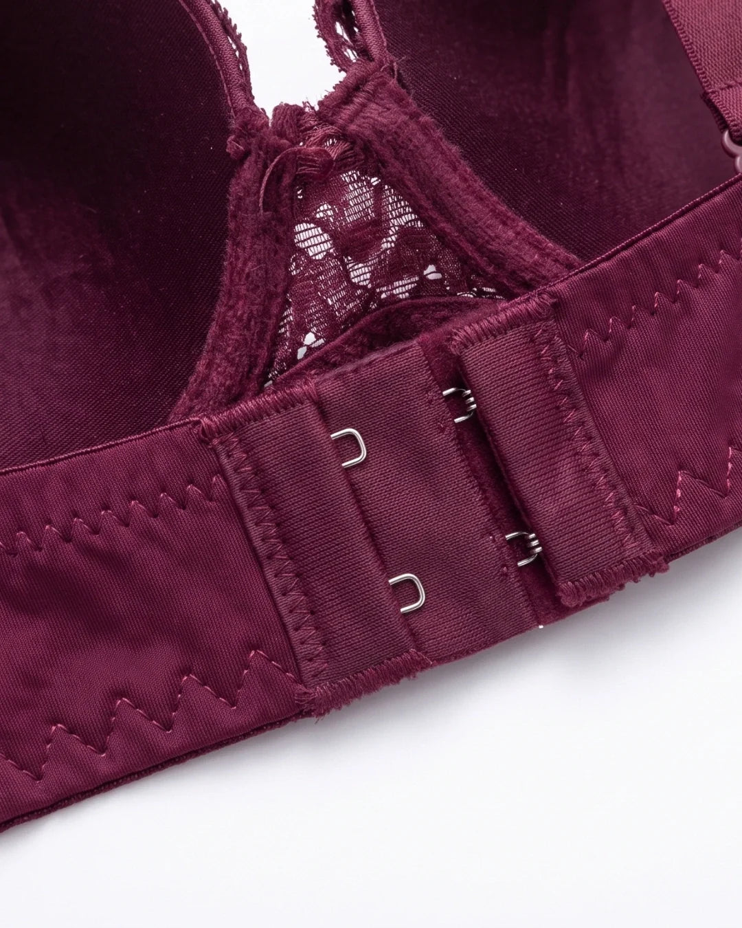 Plus Size Padded Bra - Softessa - Burgundy